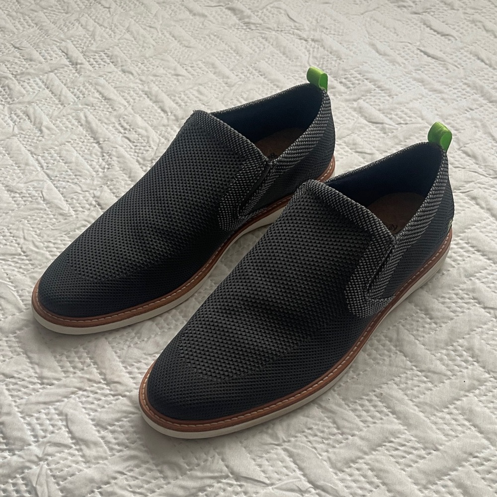 Tommy Bahama Gray and Green Slip-On Loafers
